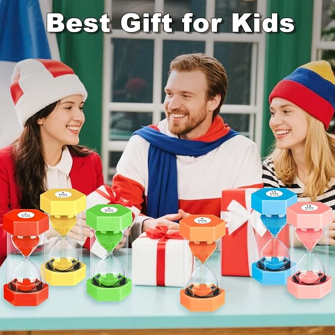 Hourglass Sand Timer 1 Minute, Unbreakable Hourglass Sand Clock, Plastic SandWatch 1 Min, Reloj De Arena 1 Minutos, Colorful Hour Glass Sandglass for Classroom Games(Blue)